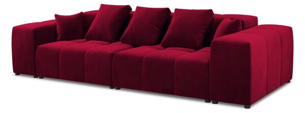 Червен кадифен диван 320 cm Rome Velvet - Cosmopolitan Design