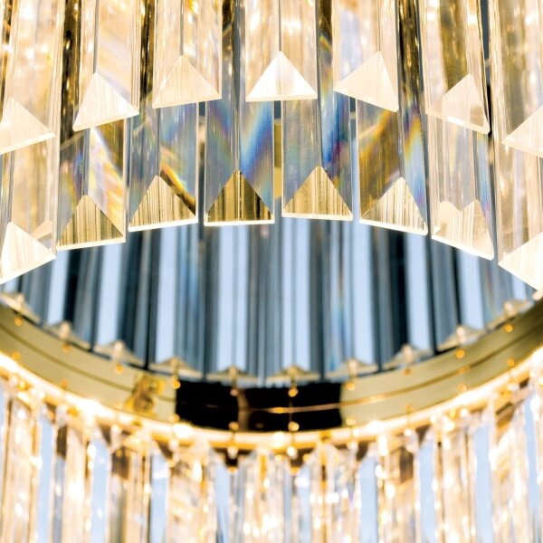 Orion - LED кристално осветление PRISM LED/80W/230V пр.55 см 24K злато