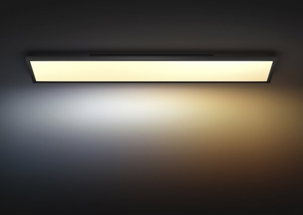 Philips Hue AURELLE LED 39W stropní stmívatelné svítidlo 120x30 cm černé