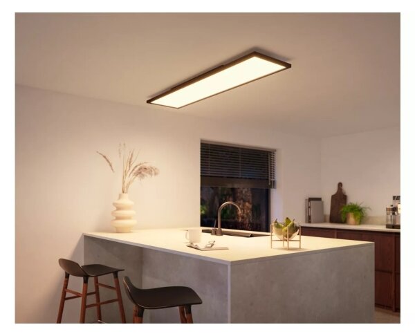 Philips Hue AURELLE LED 39W stropní stmívatelné svítidlo 120x30 cm černé