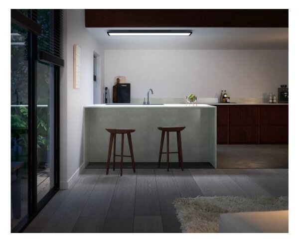 Philips Hue AURELLE LED 39W stropní stmívatelné svítidlo 120x30 cm černé