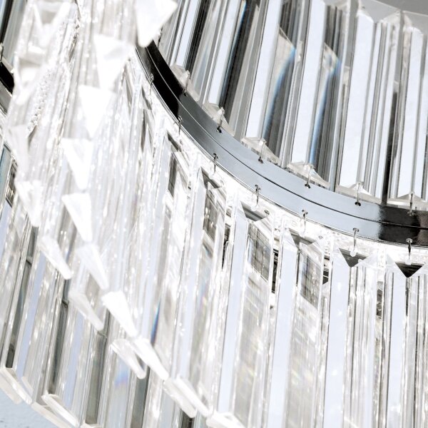 Orion - LED кристално осветително тяло PRISM LED/80W/230V пр. 55 см хром