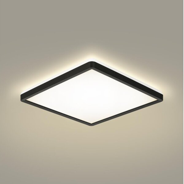 Brilagi - LED Лампа за баня ULTRA SLIM LED/18W/230V 30x30 см черен IP54