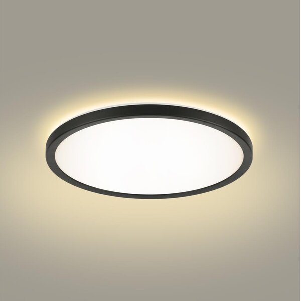 Brilagi - LED Лампа за баня ULTRA SLIM LED/12W/230V Ø 22,5 см черен IP54