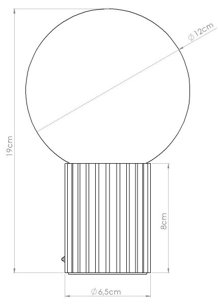 Sollux SL.1711 - Настолна лампа HALO 1xG9/8W/230V Ø 12 см бял