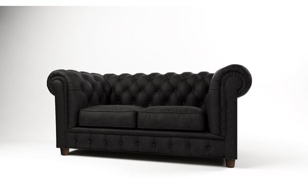 Диван от черно кадифе 184 cm Cambridge - Ropez