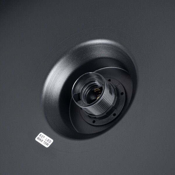 Sollux SL.1703 - Пендел BILO 1xE27/15W/230V Ø 35 см черен