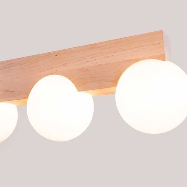 Sollux SL.1685 - Плафон BULBO 4xG9/8W/230V бук/бял