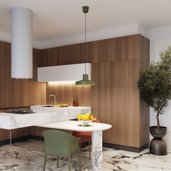 Sollux SL.1705 - Пендел BILO 1xE27/15W/230V Ø 35 см зелен