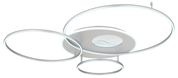Globo 48466-70A - LED димируемо таванно осветително тяло INVERTINA LED/70W/230V сребристо + дистанционно управление
