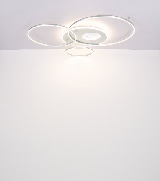 Globo 48466-70A - LED димируемо таванно осветително тяло INVERTINA LED/70W/230V сребристо + дистанционно управление