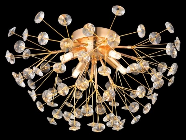 Globo 64135D - LED Плафониера KATRINA 4xG9/3,5W/230V златист