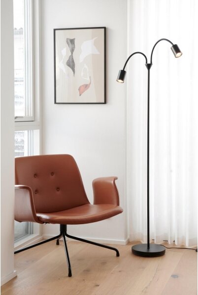 Nordlux - Лампион EXPLORE 2xGU10/7W/230V черен