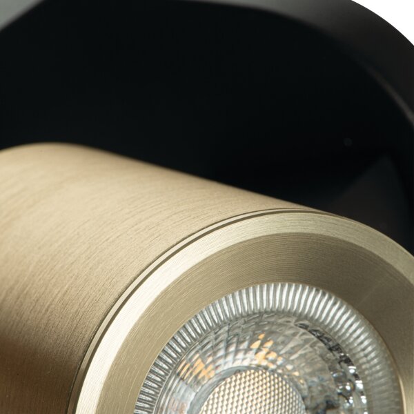 Kanlux 38963 - Спот LAURIN 3xGU10/10W/230V месинг/черен