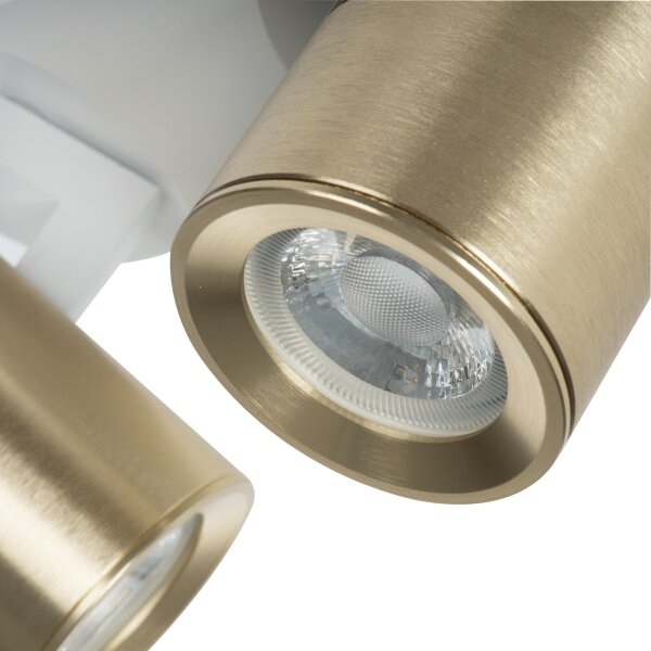 Kanlux 38966 - Спот LAURIN 3xGU10/10W/230V месинг/бял