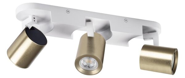 Kanlux 38966 - Спот LAURIN 3xGU10/10W/230V месинг/бял