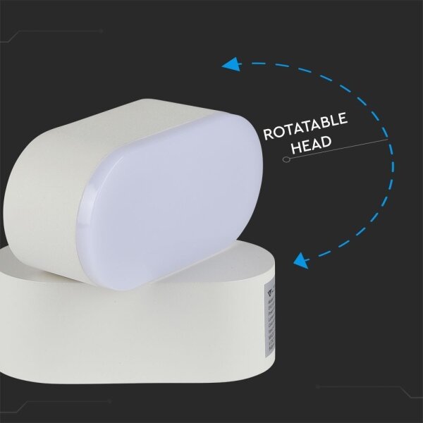 LED Екстериорен гъвкав аплик LED/5W/230V 4000K IP65 бял