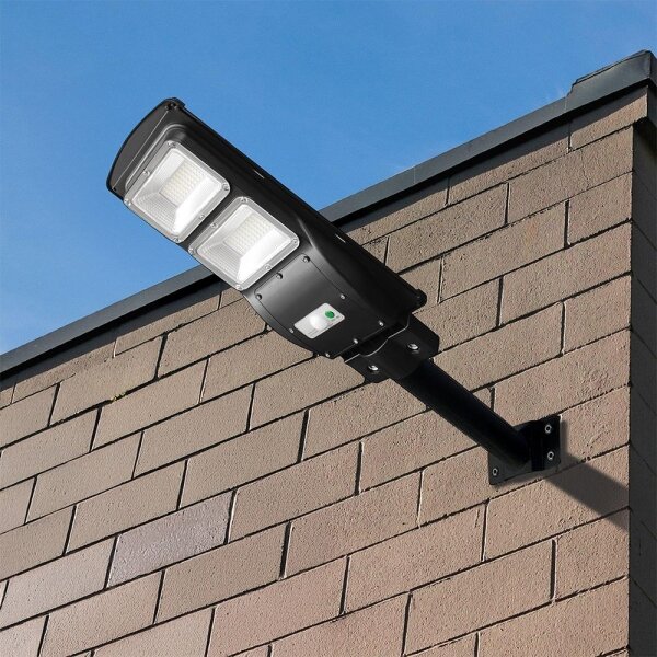 LED соларна улична лампа, димируема, 8W, 3.2V, 6000K, IP65, 9000 mAh + DO