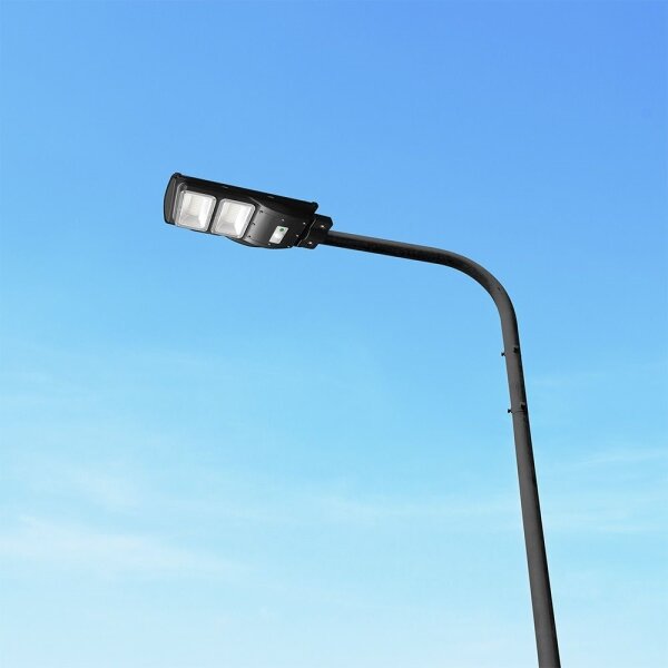 LED соларна улична лампа, димируема, 8W, 3.2V, 6000K, IP65, 9000 mAh + DO