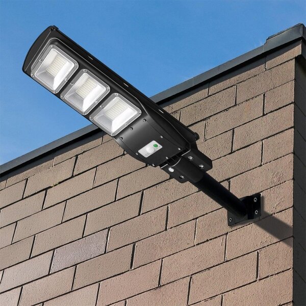 LED соларна улична лампа 12W, 6000K, IP65, 10000mAh с дистанционно