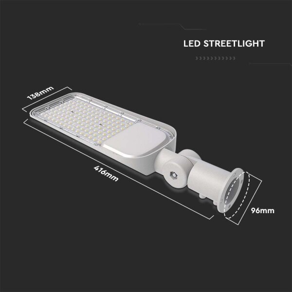 LED улична лампа SAMSUNG CHIP LED/30W/230V 6500K IP65 сива