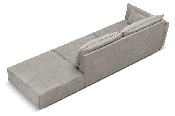 Светлосив шезлонг (ляв ъгъл) Vanda – Mazzini Sofas