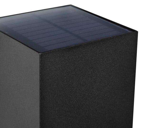 Външна стенна лампа черна с LED IP65 соларна - Charlene