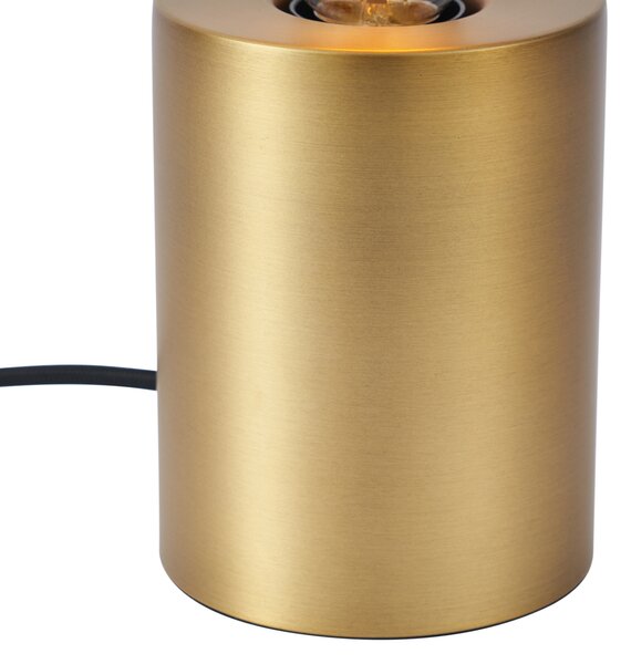 Модерна настолна лампа месинг 13 см - Cylinder