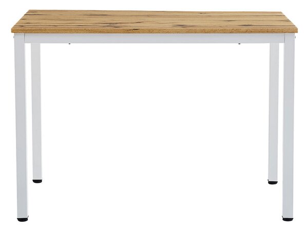 Трапезна маса WITTE МДФ/Метал в цвят сонома с бял крак 110x70x76см