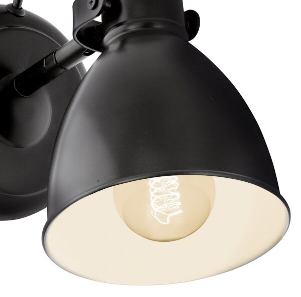 Eglo 55261 - Стенна лампа PRIDDY 1xE27/40W/230V черна