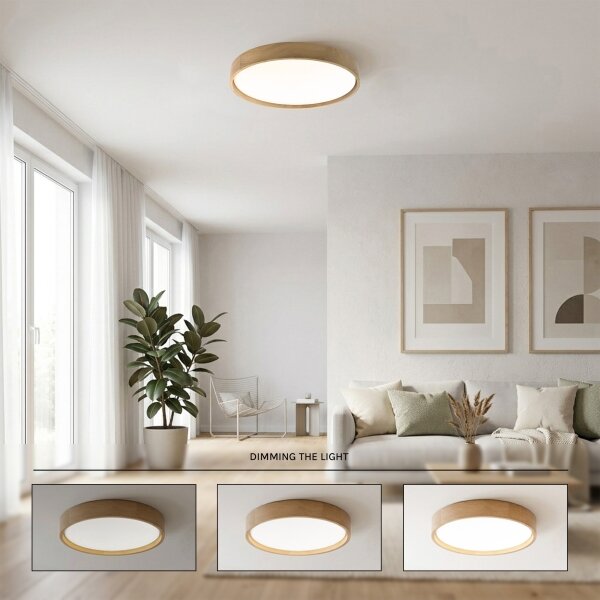 Brilagi - LED плафон MANAROLA SMART с възможност за димиране LED/36W/230V Ø 51 см + дистанционно управление
