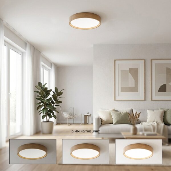 Brilagi - Димируем LED плафон MANAROLA LED/24W/230V 3000-6500K Ø 41 см + дистанционно управление