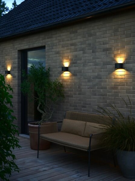 Nordlux - LED външно стенно осветително тяло MILDA LED/4,9W/230V IP44 черно