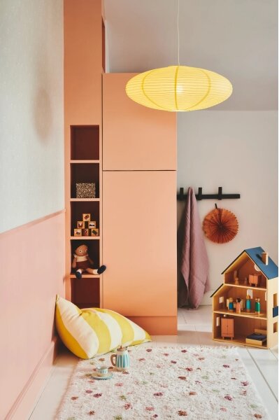 Nordlux - Абажур за полилей VILLO E27, диаметър 60 см, жълт