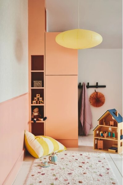 Nordlux - Абажур за полилей VILLO E27, диаметър 60 см, жълт