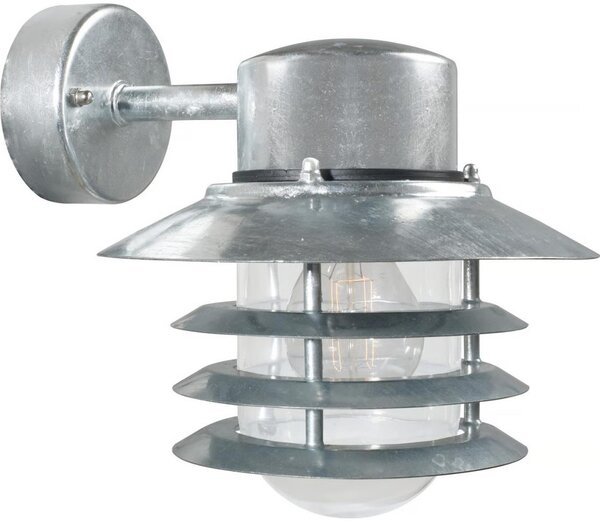 Nordlux - Външна стенна лампа VEJERS 1xE27/60W/230V IP54 сребриста