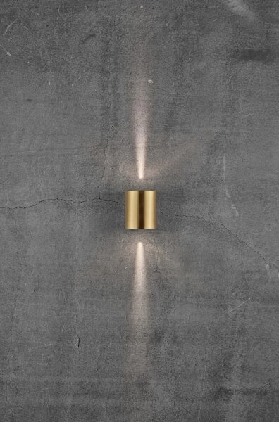 Nordlux - LED външно стенно осветително тяло CANTO 2xLED/5,5W/230V IP44 златисто
