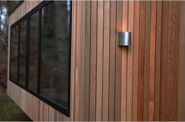 Nordlux - LED външно стенно осветително тяло CANTO 2xLED/6W/230V IP44 сребристо