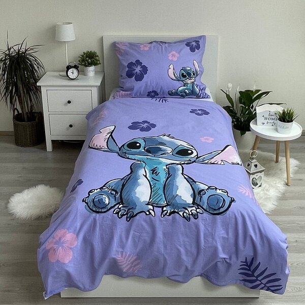 Памучно детско спално бельо за единично легло 140x200 cm Lilo and Stitch - Jerry Fabrics