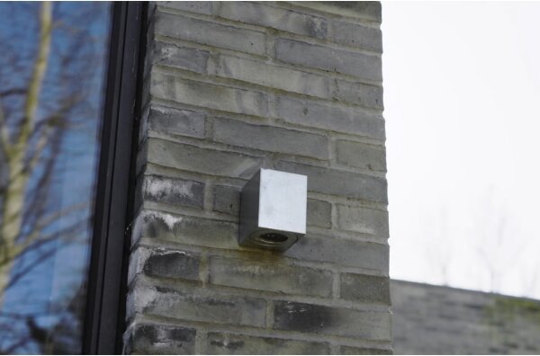 Nordlux - LED външно стенно осветително тяло CANTO 2xLED/6W/230V IP44 сребристо