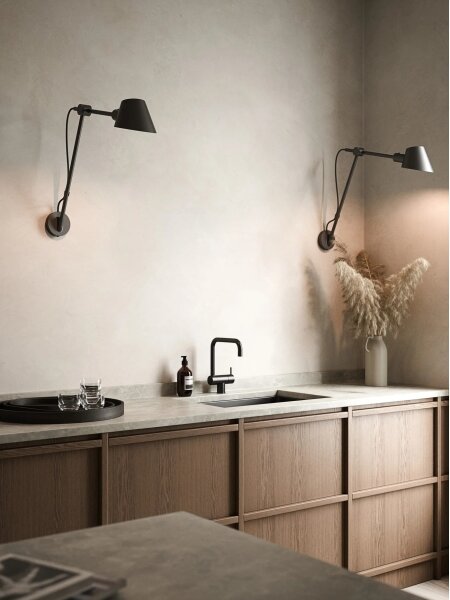 DFTP by Nordlux - Стенна лампа STAY 1xE27/60W/230V черна