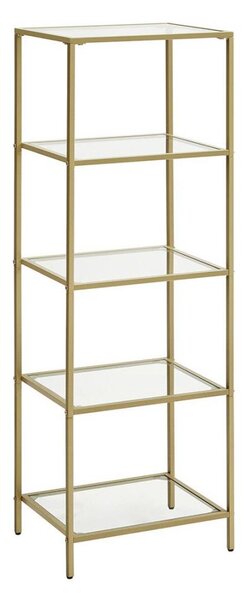 Библиотека GLASY 40x125x30 cm златна