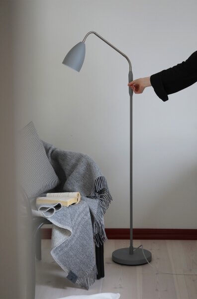 Markslöjd 108888 - Димируема LED подова лампа PATRO LED/4,9W/230V сива