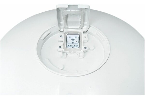 LED външно таванно осветително тяло със сензор VISTA LED/15W/230V Ø 26 cm IP54 бяло