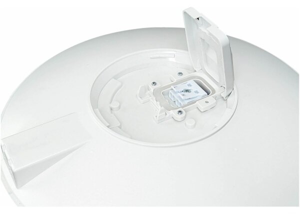 LED външно таванно осветително тяло със сензор VISTA LED/15W/230V Ø 26 cm IP54 бяло