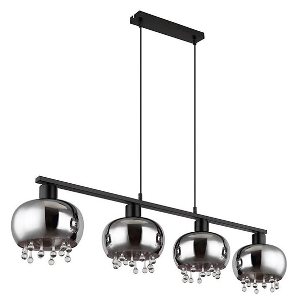 Globo 15839-4H - Пендел CORRY 4xE27/9W/230V черен