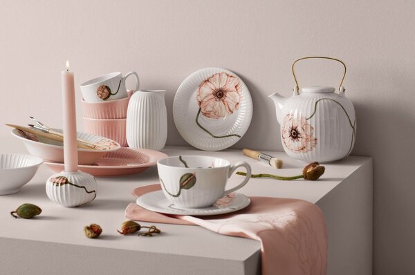 Бяла порцеланова чаша 380 ml Hammershøi Poppy – Kähler Design