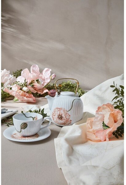 Бяла порцеланова чаша 380 ml Hammershøi Poppy – Kähler Design