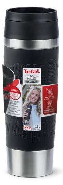 Черна чаша за път 360 ml – Tefal