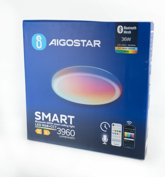 Aigostar - LED RGBW регулируемо таванно осветление 36W/230V с DO